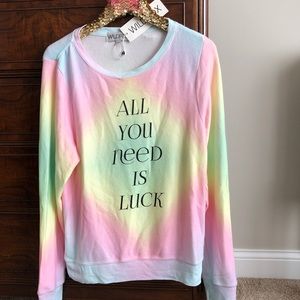 Wildfox All You Need is Luck Jumper